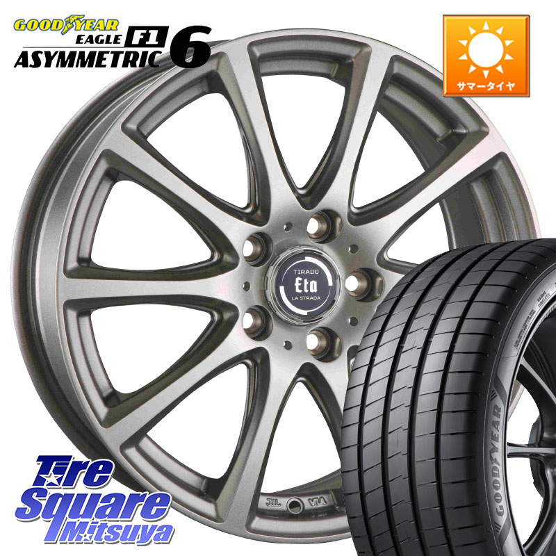 グッドイヤー EAGLE F1 ASYMMETRIC 6 サマータイヤ 225/45R17阿部商会 ティラード イータ 17X7.0J 38 5穴 114.3 GRヤリスRSノーマルキャリパー ブレイド オーリス IS レクサス｜タイヤスクエアミツヤ