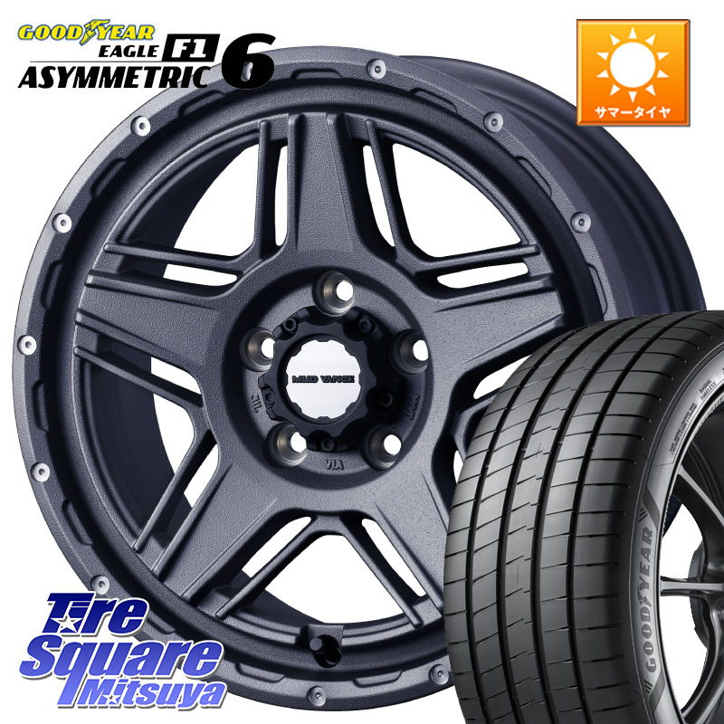 グッドイヤー EAGLE F1 ASYMMETRIC 6 サマータイヤ 225/50R17WEDS 40549 マッドヴァンス07 MUD VANCE 07 17インチ 17X7.0J 40 5穴 114.3 WRX-S4(VBH) マークXジオ エアトレック RX-8 MAZDA|タイヤスクエアミツヤ