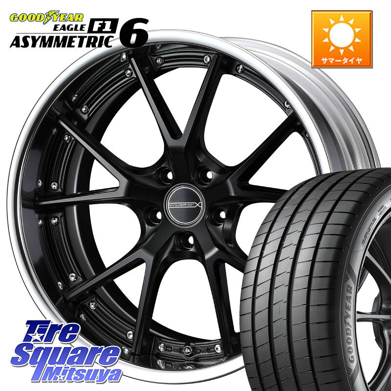 WEDS MAVERICK 905S S-LoDisk 19インチ 2ピース 19 X 8.5J +44 5穴 114.3 グッドイヤー EAGLE F1 ASYMMETRIC 6 サマータイヤ 225/35R19