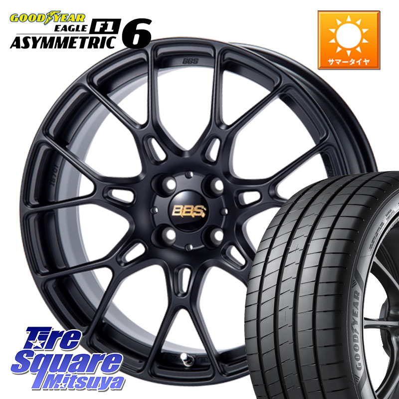 ASSO BBS INTERSPEED IS701 マットブラック 17 X 7.0J(ALFAROMEO MITO 955) +35 4穴 98 グッドイヤー EAGLE F1 ASYMMETRIC 6 サマータイヤ 215/45R17 アルファロメオ MITO ミト