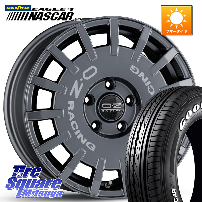 グッドイヤー EAGLE #1 NASCAR PLUS ナスカー プラス ホワイトレター サマータイヤ 109/107 215/65R16 109*107OZ Rally Racing ラリーレーシング GRA 16インチ 16X7.0J 45 5穴 114.3|タイヤスクエアミツヤ