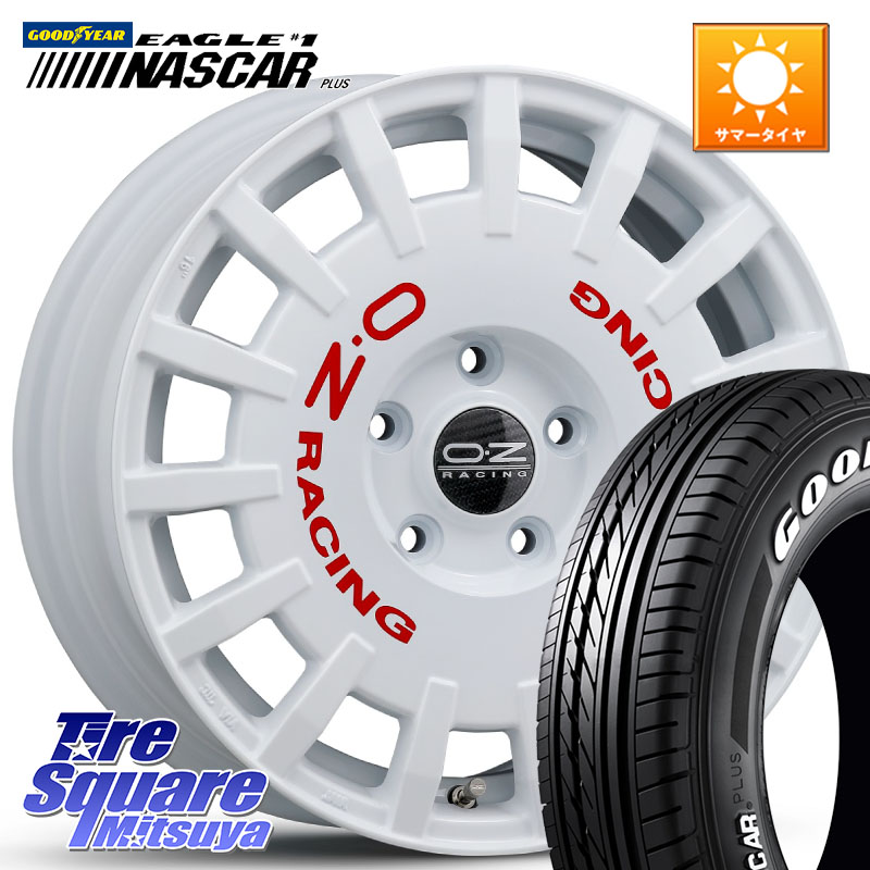 グッドイヤー EAGLE #1 NASCAR PLUS ナスカー プラス ホワイトレター サマータイヤ 109/107 215/65R16 109*107OZ Rally Racing ラリーレーシング 16インチ 16X7.0J 45 5穴 114.3｜タイヤスクエアミツヤ