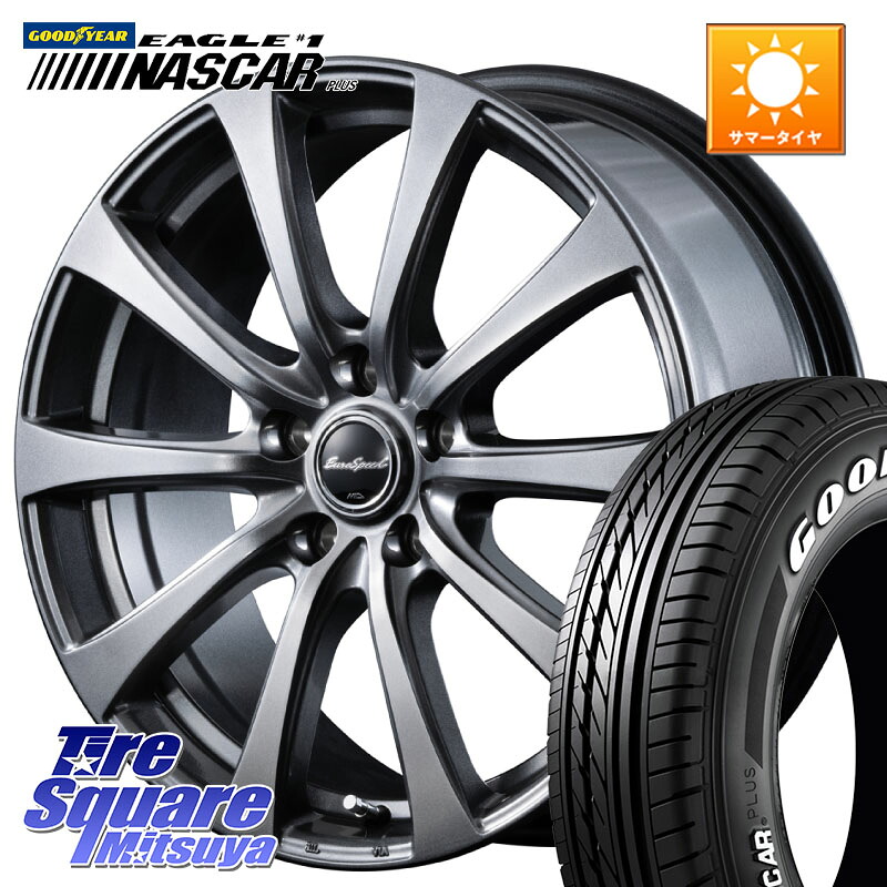 グッドイヤー EAGLE #1 NASCAR PLUS ナスカー プラス ホワイトレター サマータイヤ 109/107 215/65R16 109*107MANARAY MID EuroSpeed G10 ホイール 16インチ 16X6.5J 38 5穴 114.3|タイヤスクエアミツヤ