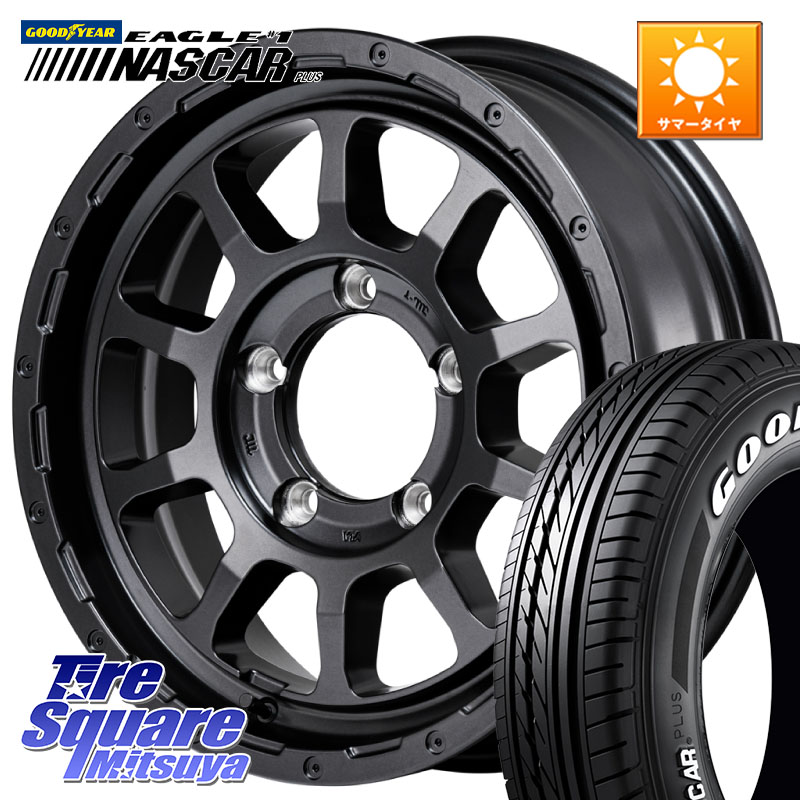 グッドイヤー EAGLE #1 NASCAR PLUS ナスカー プラス ホワイトレター サマータイヤ 109/107 215/65R16 109*107MANARAY NITRO POWER M10 PERSHING J パーシング BARREL BLACK EDITION ホイール 16インチ 16X5.5J 20 5穴 139.7 ジムニー専用(要オーバーフェンダー等) AZ｜タイヤスクエアミツヤ