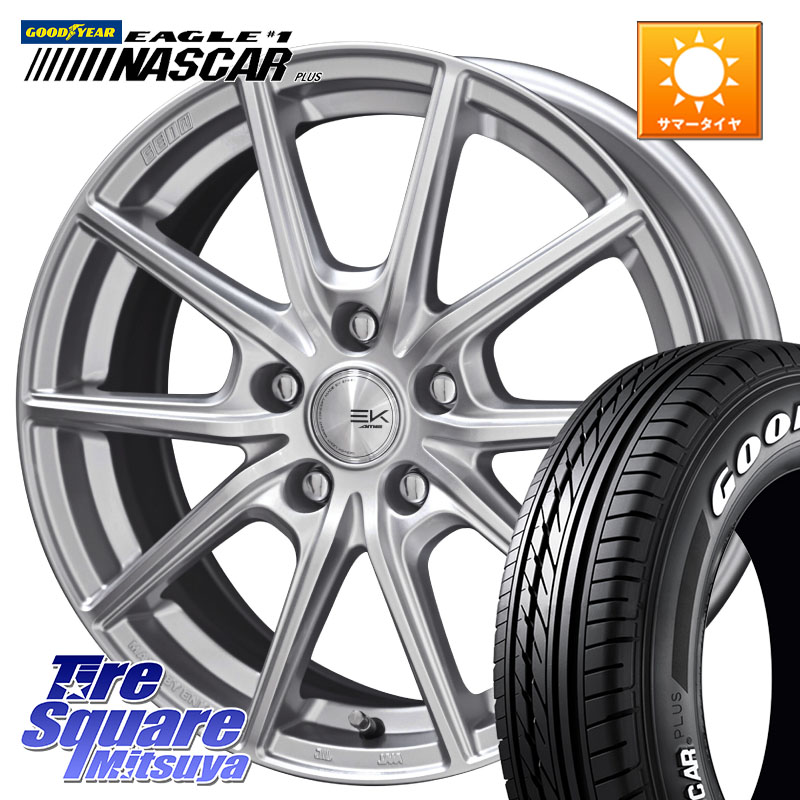 グッドイヤー EAGLE #1 NASCAR PLUS ナスカー プラス ホワイトレター サマータイヤ 109/107 215/65R16 109*107KYOHO SEIN EK ザインEK ホイール 16インチ 16X6.5J 45 5穴 114.3｜タイヤスクエアミツヤ