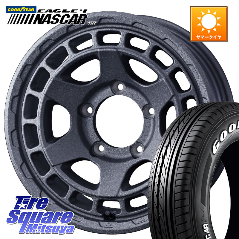 WEDS 【欠品次回5月上旬】 MUDVANCE X TYPE S ホイール 15インチ マッドヴァンス 15 X 6.0J(JB74) +0 5穴 139.7 グッドイヤー EAGLE #1 NASCAR PLUS ナスカー プラス ホワイトレター サマータイヤ 195/80R15 107*105 ジムニ－シエラ・ノマド(カスタム)