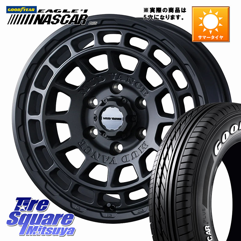WEDS MUDVANCE X TYPE F ホイール 16インチ マッドヴァンス 16 X 7.0J +35 5穴 114.3 グッドイヤー EAGLE #1 NASCAR PLUS ナスカー プラス ホワイトレター サマータイヤ 109/107 215/65R16 109*107