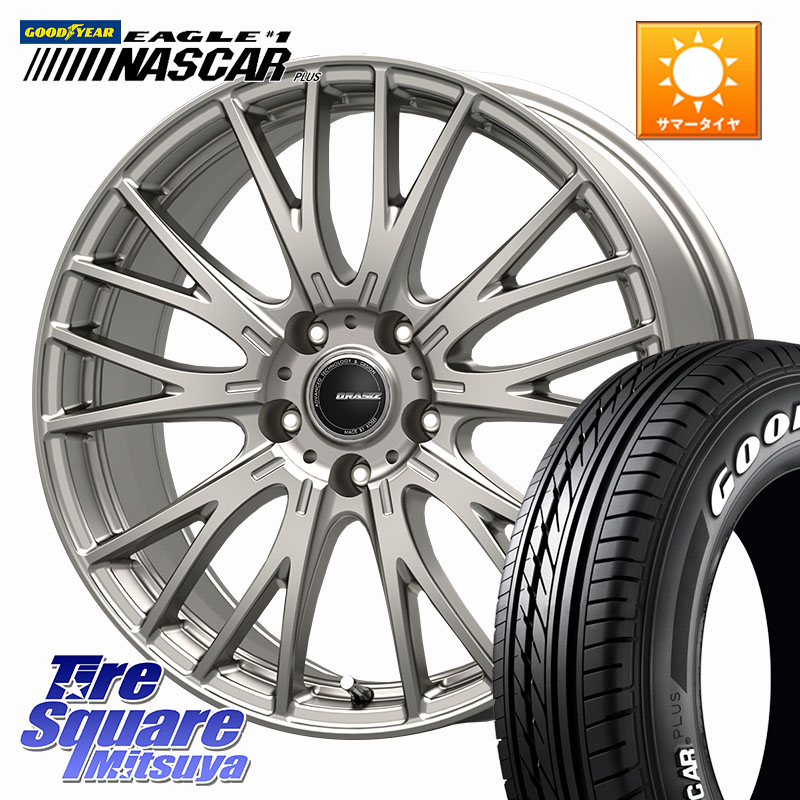 グッドイヤー EAGLE #1 NASCAR PLUS ナスカー プラス ホワイトレター サマータイヤ 109/107 215/65R16 109*107KOSEI QRASIZ クレイシズ SE48 ホイール 16インチ 16X6.5J 40 5穴 114.3｜タイヤスクエアミツヤ 75,152円