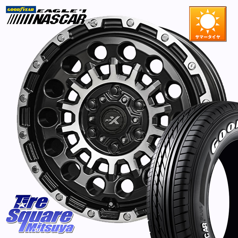KYOHO PPX GX14 ホイール 16インチ 16 X 6.5J +38 6穴 139.7 グッドイヤー EAGLE #1 NASCAR PLUS ナスカー プラス ホワイトレター サマータイヤ 109/107 215/65R16 109*107 200系ハイエース