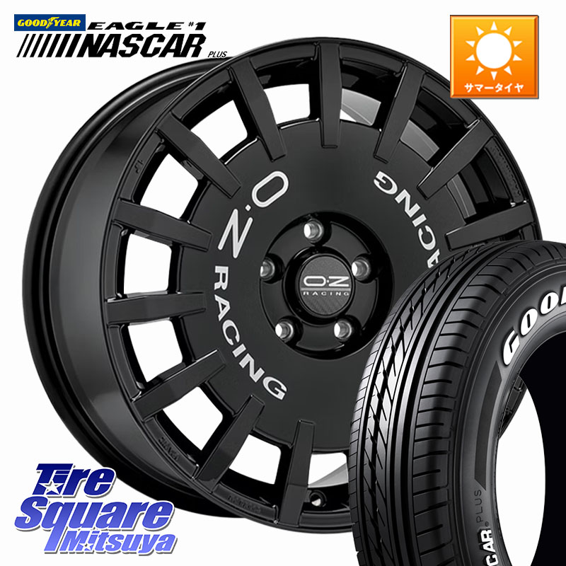 グッドイヤー EAGLE #1 NASCAR PLUS ナスカー プラス ホワイトレター サマータイヤ 109/107 215/65R16 109*107OZ Rally Racing ラリーレーシング ホイール 16インチ 16X7.0J 35 5穴 114.3｜タイヤスクエアミツヤ