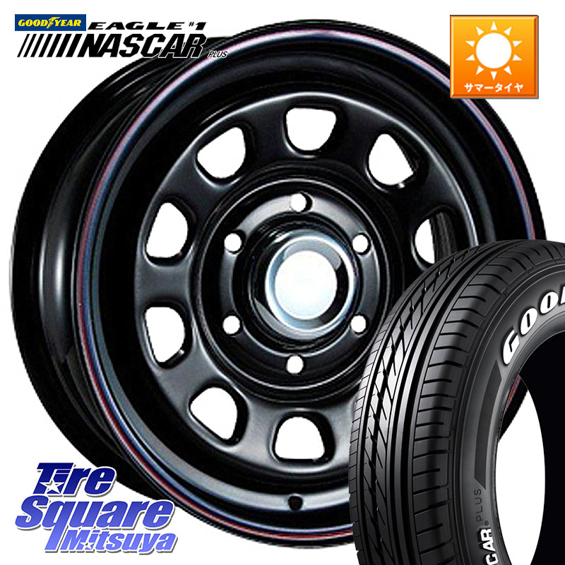 MLJ デイトナ SS DAYTONA ホイール 16インチ 16 X 6.5J +45 6穴 139.7 グッドイヤー EAGLE #1 NASCAR PLUS ナスカー プラス ホワイトレター サマータイヤ 109/107 215/65R16 109*107 NV350キャラバン