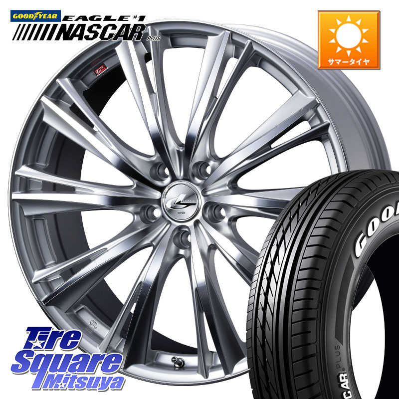 グッドイヤー EAGLE #1 NASCAR PLUS ナスカー プラス ホワイトレター サマータイヤ 109/107 215/65R16 109*107WEDS 33878 レオニス WX HSMC ウェッズ Leonis ホイール 16インチ 16X6.5J 40 5穴 114.3|タイヤスクエアミツヤ
