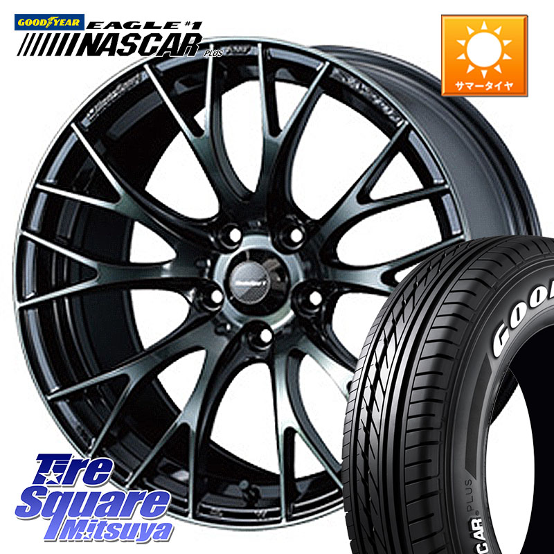 WEDS 72722 SA-20R SA20R ウェッズ スポーツ ホイール 16インチ 16 X 7.0J +42 5穴 114.3 グッドイヤー EAGLE #1 NASCAR PLUS ナスカー プラス ホワイトレター サマータイヤ 109/107 215/65R16 109*107