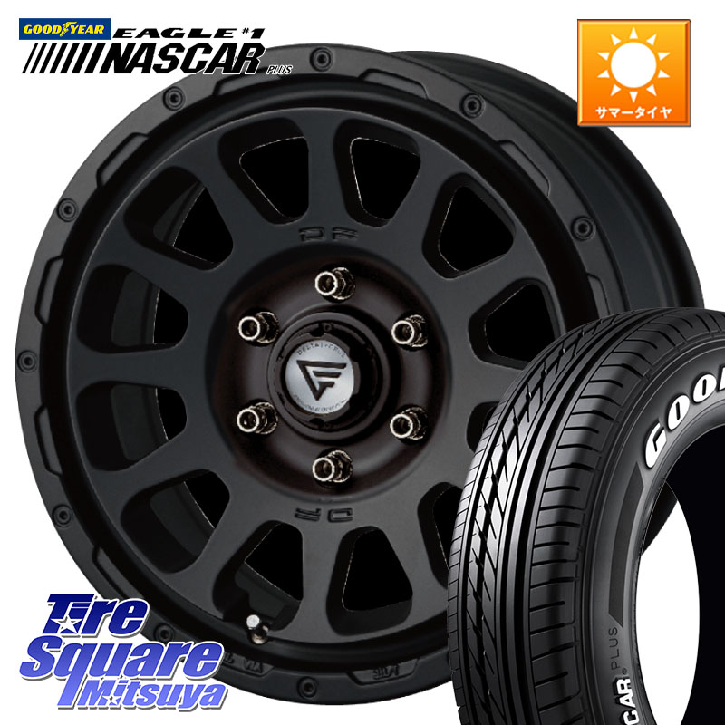 DELTA FORCE デルタフォース オーバル ハイエース専用 ホイール 16インチ 16 X 7.0J(HIACE) +38 6穴 139.7 グッドイヤー EAGLE #1 NASCAR PLUS ナスカー プラス ホワイトレター サマータイヤ 109/107 215/65R16 109*107