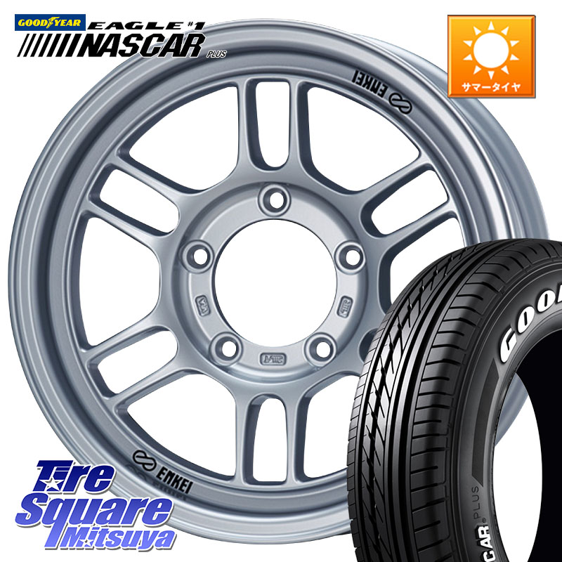 グッドイヤー EAGLE #1 NASCAR PLUS ナスカー プラス ホワイトレター サマータイヤ 109/107 215/65R16 109*107ENKEI エンケイ ALLROAD RPT1 ジムニー ホイール 16インチ 16X6.0J 0 5穴 139.7 ジムニー専用(要オーバーフェンダー等) ジムニ&minus;シエラ/ノマド(カスタム) A｜タイヤスクエアミツヤ
