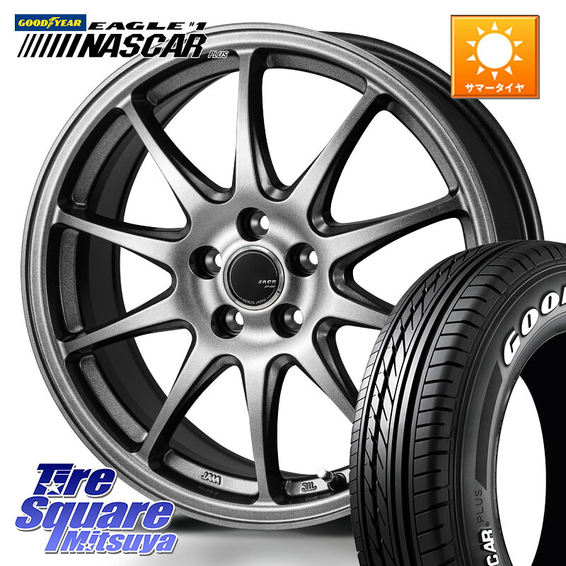 グッドイヤー EAGLE #1 NASCAR PLUS ナスカー プラス ホワイトレター サマータイヤ 109/107 215/65R16 109*107Japan三陽 ZACK JP202 ホイール 16インチ 16X6.5J 38 5穴 114.3｜タイヤスクエアミツヤ 75,466円