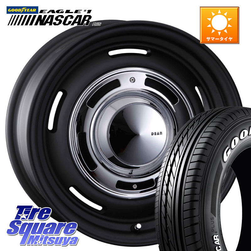 グッドイヤー EAGLE #1 NASCAR PLUS ナスカー プラス ホワイトレター サマータイヤ 109/107 215/65R16 109*107CRIMSON ディーン クロスカントリー ブラック 16インチ 欠品次回6月中~末予定 16X5.5J 20 5穴 139.7 ジムニー専用(要オーバーフェンダー等) AZオフロード|タイヤスクエアミツヤ