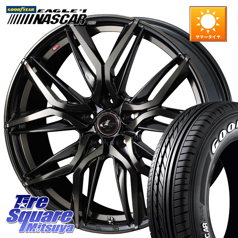 グッドイヤー EAGLE #1 NASCAR PLUS ナスカー プラス ホワイトレター サマータイヤ 109/107 215/65R16 109*107WEDS 40795 レオニス LEONIS LM PBMCTI 16インチ 16X6.5J 40 5穴 114.3|タイヤスクエアミツヤ