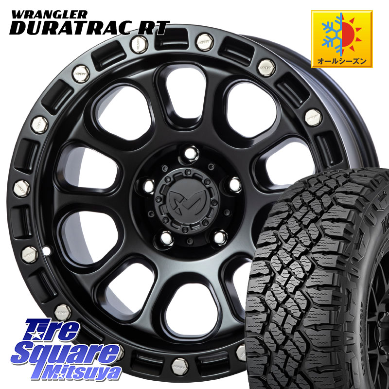 MKW M204 ブラックキャット 17インチ 17 X 8.0J +43 5穴 127 グッドイヤー WRANGLER DURATRAC RT サマータイヤ 265/70R17 クライスラー ジープ ラングラー JK系 クライスラー ジープ ラングラー JL系