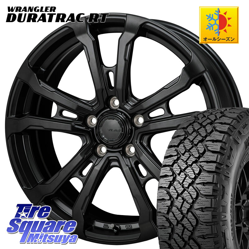 MONZA HI-BLOCK VILAS 17インチ 17 X 7.0J +38 5穴 114.3 グッドイヤー WRANGLER DURATRAC RT サマータイヤ 245/65R17