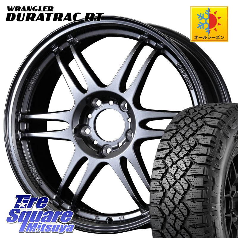 KOSEI 軽量 K-1 Racing.REV K1 レーシング ドット レヴ 17 X 7.0J +42 5穴 114.3 グッドイヤー WRANGLER DURATRAC RT サマータイヤ 245/65R17