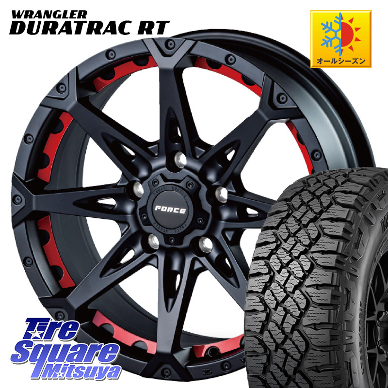 グッドイヤー WRANGLER DURATRAC RT サマータイヤ 245/65R17FORCE フォース DENALI デナリー BK 17インチ 17X7.5J 38 5穴 114.3 RAV4 50系 カスタム デリカD:5 D5 カスタムサイズ|タイヤスクエアミツヤ