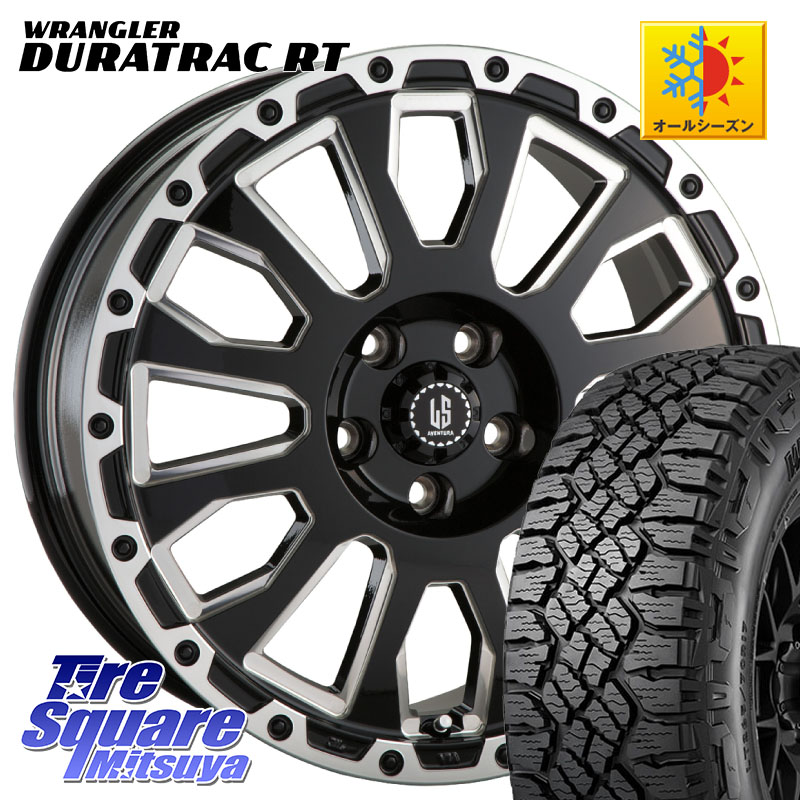 阿部商会 LA STRADA AVENTURA アヴェンチュラ 20インチ 20 X 8.5J +22 6穴 139.7 グッドイヤー WRANGLER DURATRAC RT サマータイヤ 265/50R20 GUN125ハイラックスHILUX 150系ランドクルーザープラド トライトンGSR