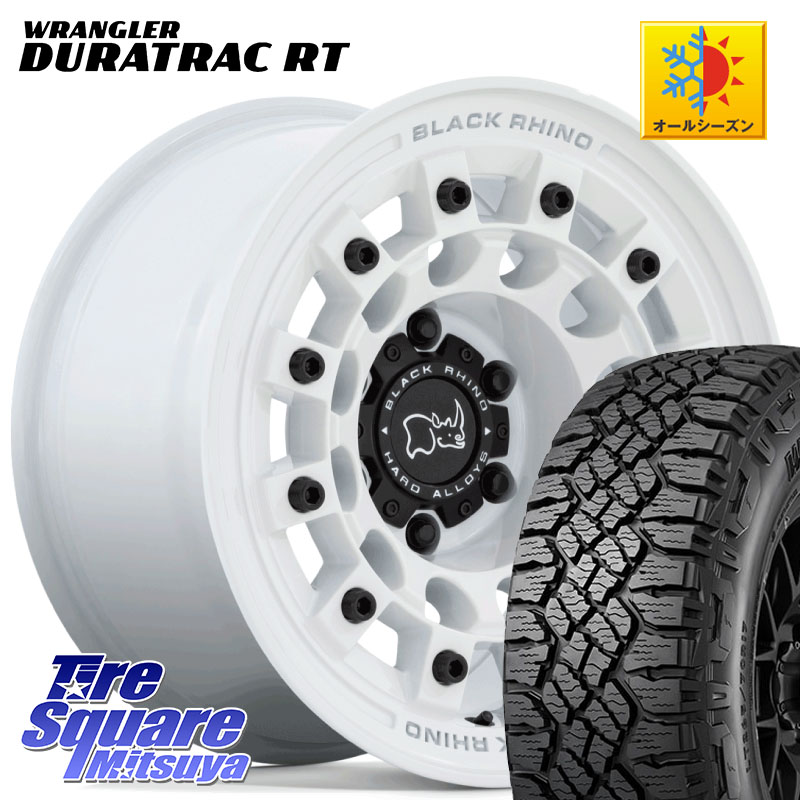 BLACK RHINO FUJI フジ ホイール 17インチ ブラックライノ 17 X 8.0J +20 6穴 139.7 グッドイヤー WRANGLER DURATRAC RT サマータイヤ 265/65R17 GUN125ハイラックスHILUX 150系ランドクルーザープラド トライトンGSR