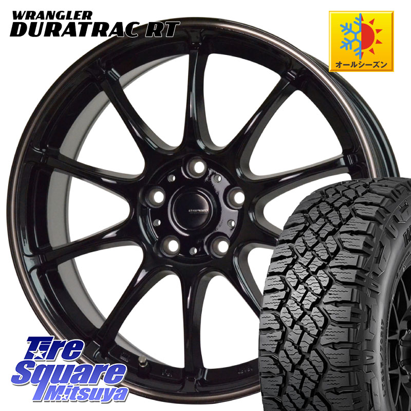 HotStuff G・SPEED P-07 ジー・スピード ホイール 17インチ 17 X 7.0J +38 5穴 114.3 グッドイヤー WRANGLER DURATRAC RT サマータイヤ 245/65R17