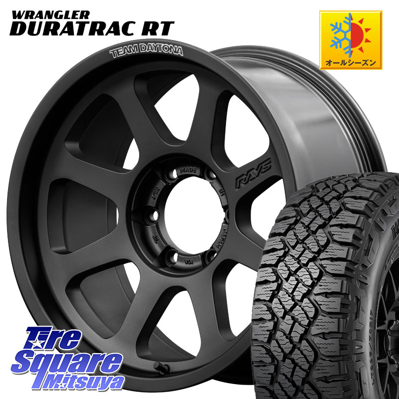 RAYS 【欠品次回8~9月】 D108 TEAM DAYTONA ホイール 18インチ 18 X 8.5J(M14) +52 6穴 139.7 グッドイヤー WRANGLER DURATRAC RT サマータイヤ 275/65R18