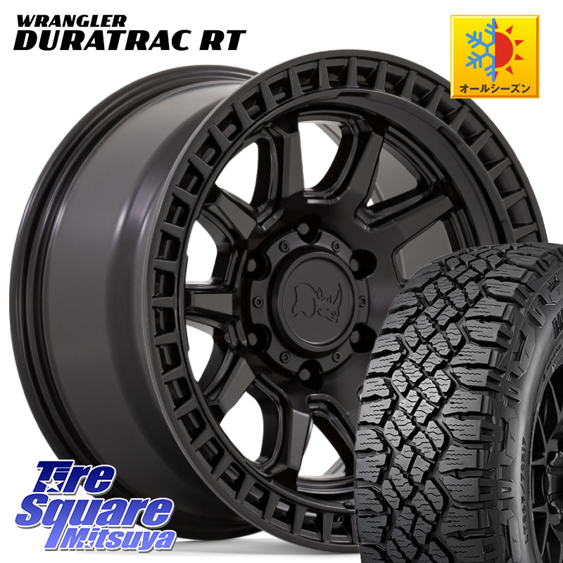 BLACK RHINO CALICO カリコ ホイール 17インチ ブラックライノ 17 X 8.5J +0 6穴 139.7 グッドイヤー WRANGLER DURATRAC RT サマータイヤ 275/65R17