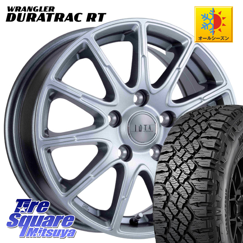 阿部商会 TIRADO IOTA イオタ ホイール 17インチ 17 X 7.0J +38 5穴 114.3 グッドイヤー WRANGLER DURATRAC RT サマータイヤ 245/65R17