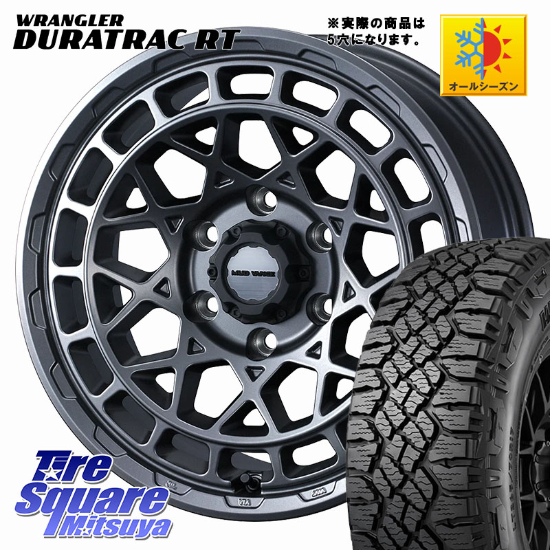WEDS MUDVANCE X TYPE M ホイール 17インチ マッドヴァンス 17 X 8.0J +38 5穴 127 グッドイヤー WRANGLER DURATRAC RT サマータイヤ 265/70R17 クライスラー ジープ ラングラー JK系 クライスラー ジープ ラングラー JL系