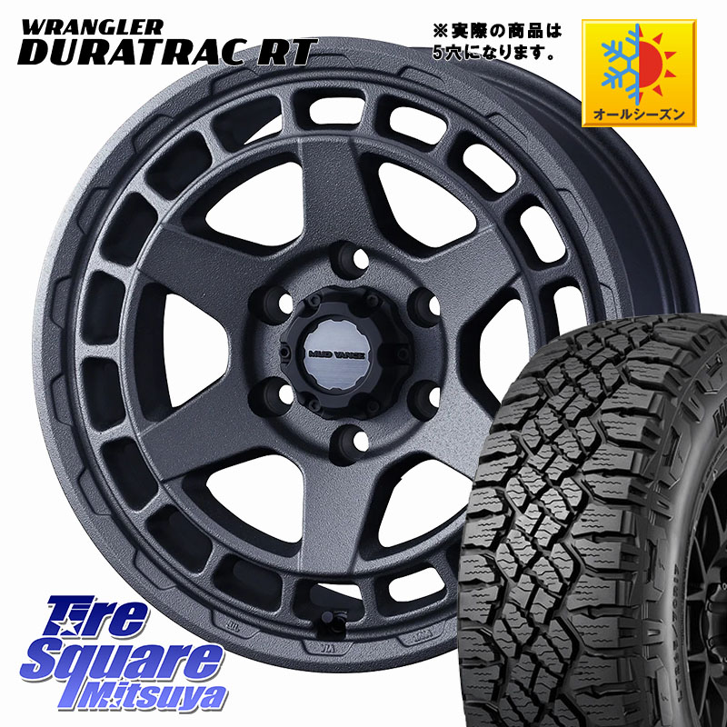 WEDS MUDVANCE X TYPE S ホイール 17インチ マッドヴァンス 17 X 8.0J +38 5穴 127 グッドイヤー WRANGLER DURATRAC RT サマータイヤ 265/70R17 クライスラー ジープ ラングラー JK系 クライスラー ジープ ラングラー JL系