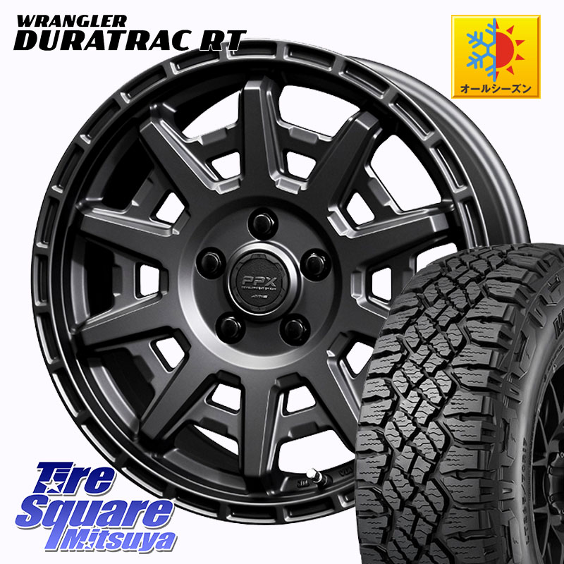 KYOHO PPX D10X ホイール 17インチ 17 X 7.0J +35 5穴 114.3 グッドイヤー WRANGLER DURATRAC RT サマータイヤ 245/65R17