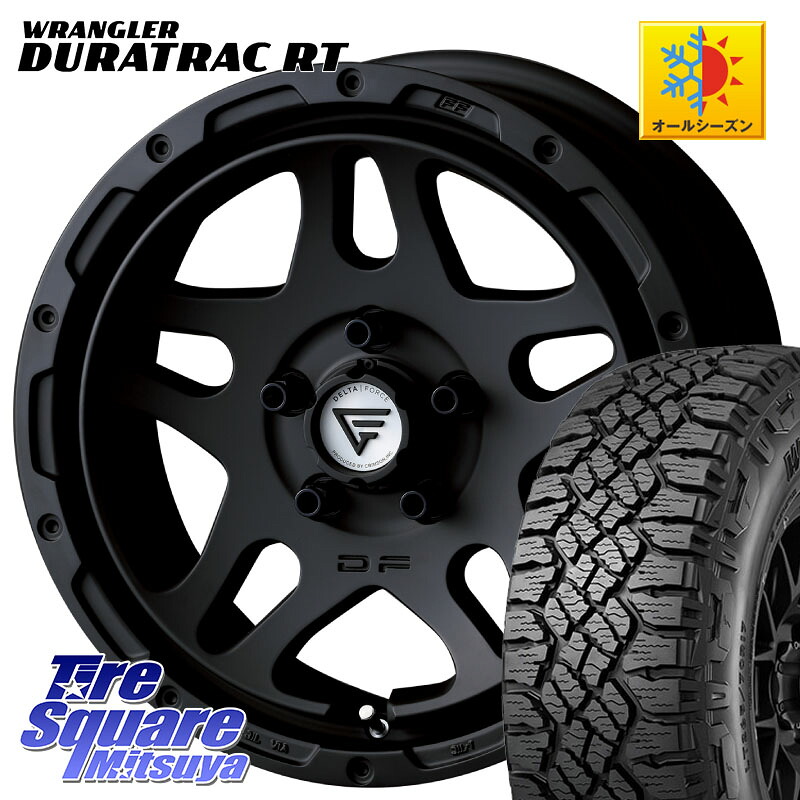 DELTA FORCE OVERLANDER ホイール 17インチ 17 X 7.0J +32 5穴 114.3 グッドイヤー WRANGLER DURATRAC RT サマータイヤ 245/65R17