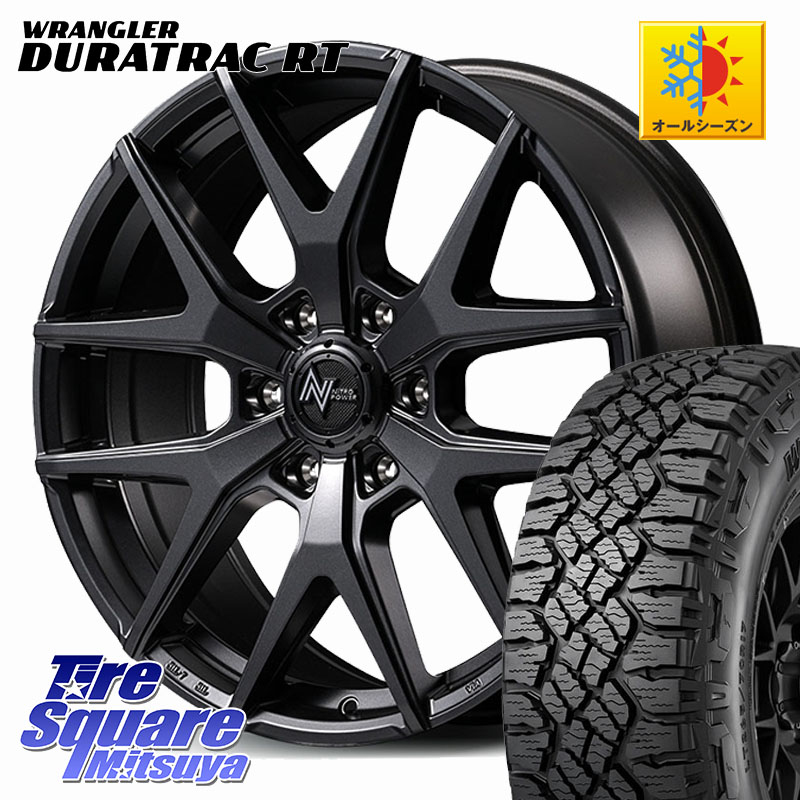 MANARAY NITRO POWER M62 TOMAHAWK ホイール 18インチ 18 X 8.0J(M14) +55 6穴 139.7 グッドイヤー WRANGLER DURATRAC RT サマータイヤ 275/65R18
