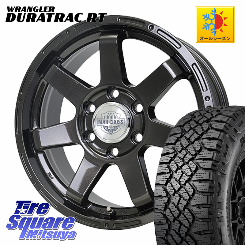 HotStuff MAD CROSS マッドクロス MC-76 MC76 平座仕様(レクサス・トヨタ専用) ホイール 18インチ 18 X 8.0J(M14) +52 6穴 139.7 グッドイヤー WRANGLER DURATRAC RT サマータイヤ 275/65R18