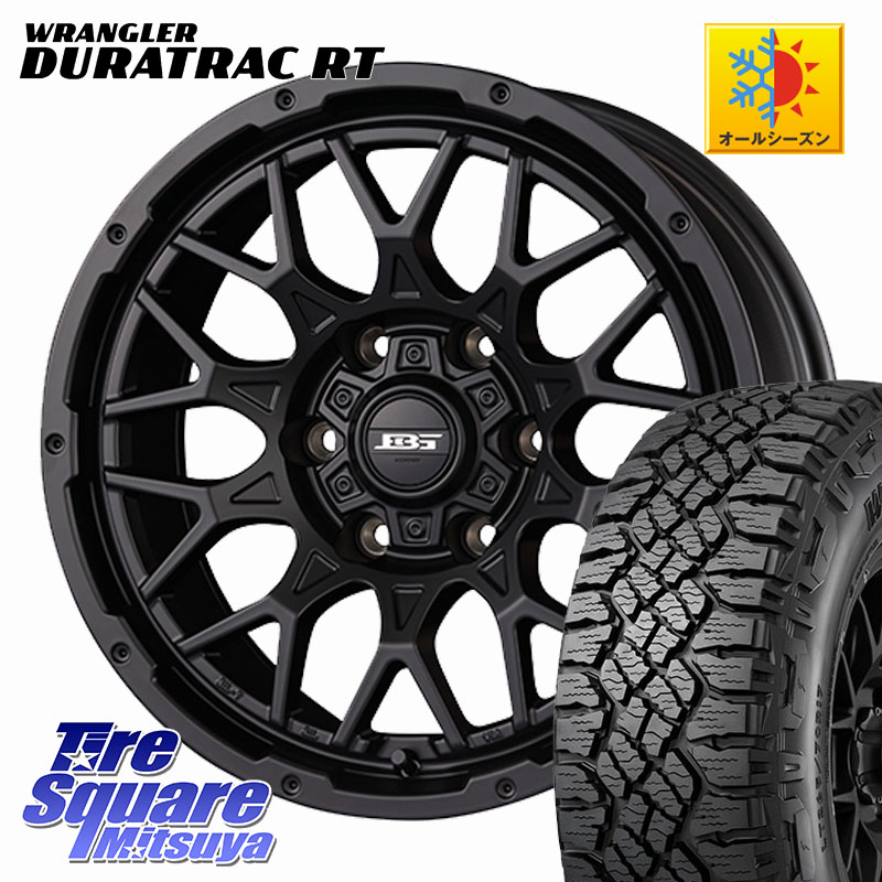KOSEI BOTTOMGARCIA SHADOWBAHT ホイール 17インチ 17 X 8.0J +20 6穴 139.7 グッドイヤー WRANGLER DURATRAC RT サマータイヤ 265/65R17 GUN125ハイラックスHILUX 150系ランドクルーザープラド トライトンGSR