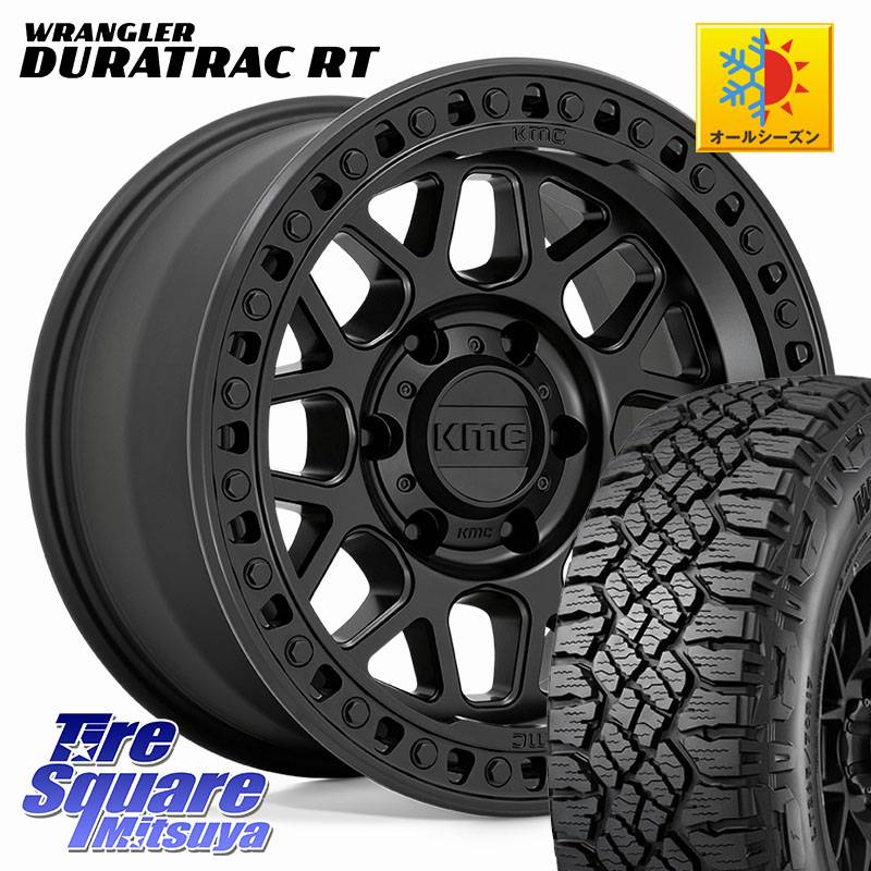 KMC KM549 GRS ホイール 17インチ 17 X 9.0J +0 6穴 139.7 グッドイヤー WRANGLER DURATRAC RT サマータイヤ 285/70R17