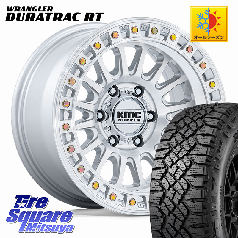 KMC KM552 IMS ホイール 17インチ 17 X 8.5J +25 6穴 139.7 グッドイヤー WRANGLER DURATRAC RT サマータイヤ 275/65R17
