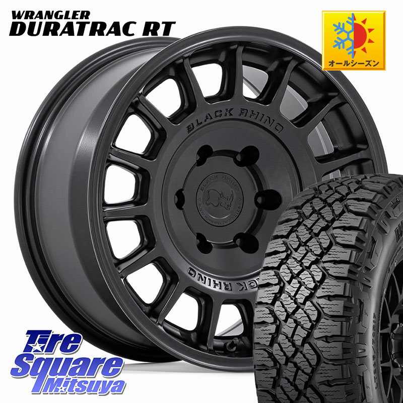 グッドイヤー WRANGLER DURATRAC RT サマータイヤ 265/65R17BLACK RHINO VOLL ボル ブラック ホイール 17インチ ブラックライノ 17X8.5J 25 6穴 139.7 GUN226ハイラックス 150系プラド トライトンGSR ハイラックス HILUX｜タイヤスクエアミツヤ