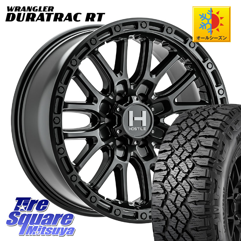 グッドイヤー WRANGLER DURATRAC RT サマータイヤ 265/70R17HOSTILE H135 RIDGE CREST ホイール 17インチ 17X9.0J 0 6穴 139.7 ランドクルーザー プラド カスタムサイズ|タイヤスクエアミツヤ