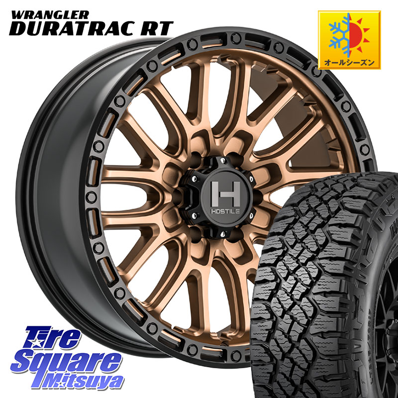 グッドイヤー WRANGLER DURATRAC RT サマータイヤ 265/70R17HOSTILE H135 RIDGE CREST ホイール 17インチ 17X9.0J 0 6穴 139.7 ランドクルーザー プラド カスタムサイズ|タイヤスクエアミツヤ