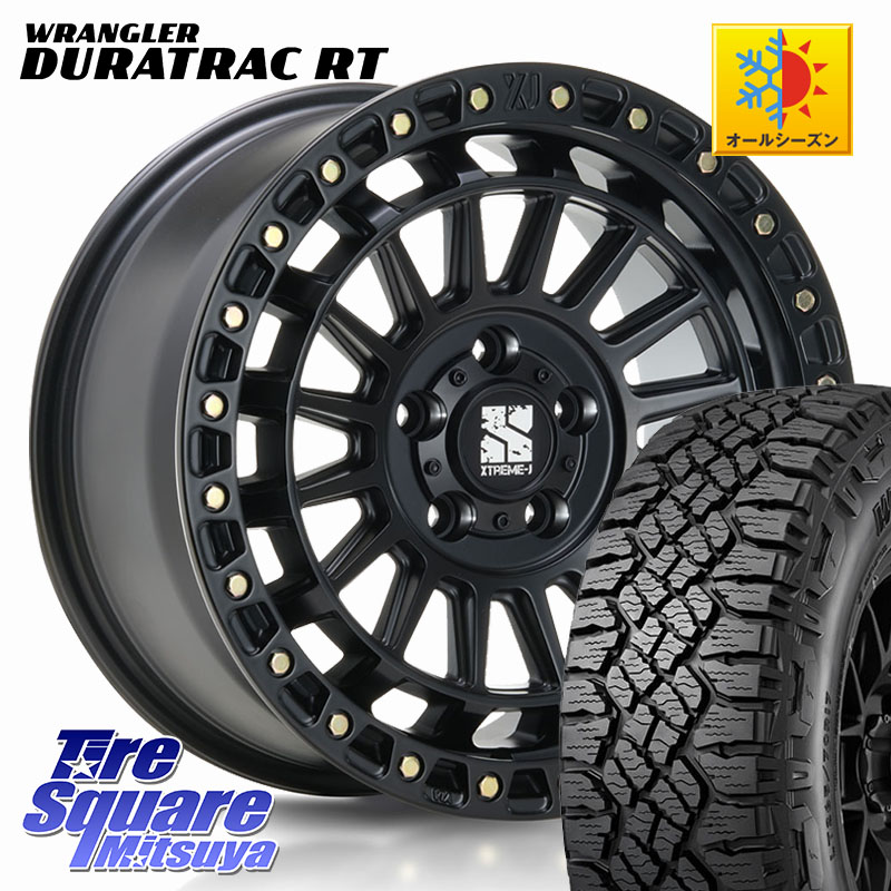 グッドイヤー WRANGLER DURATRAC RT サマータイヤ 275/65R18MLJ XJ08 XTREME-J ホイール 18インチ 18X8.0J 45 5穴 127 クライスラー ジープ ラングラー JK系 クライスラー ジープ ラングラー JL系｜タイヤスクエアミツヤ