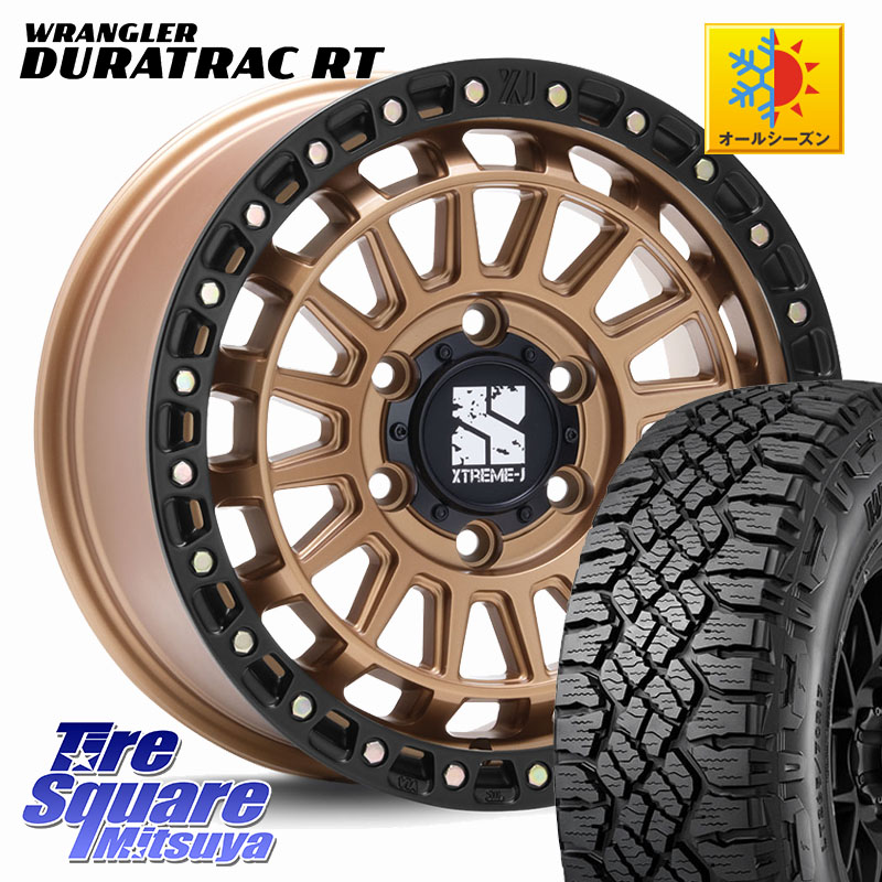 グッドイヤー WRANGLER DURATRAC RT サマータイヤ 265/70R17MLJ XJ08 XTREME-J ホイール 17インチ 17X8.0J 20 6穴 139.7 ランドクルーザーFJ トライトン 4Runner Tacoma ランドクルーザー プラド カスタムサイズ FJクルーザー|タイヤスクエアミツヤ