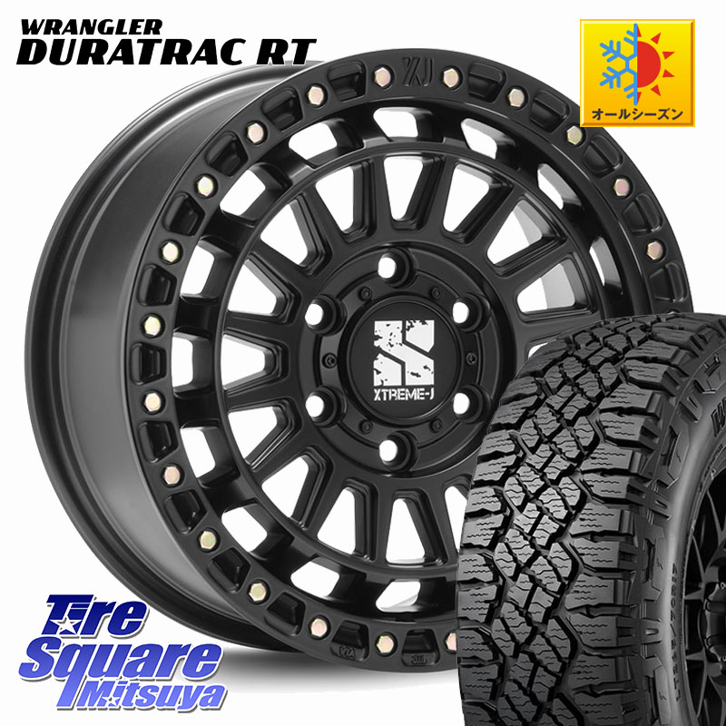 MLJ XJ08 XTREME-J ホイール 18インチ 18 X 8.0J(M14) +50 6穴 139.7 グッドイヤー WRANGLER DURATRAC RT サマータイヤ 275/65R18