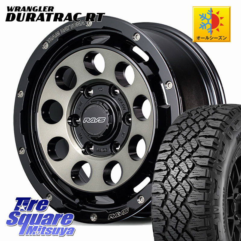 RAYS 【欠品次回要問合せ】 TEAM DAYTONA D9 ホイール 17インチ 17 X 8.5J +10 6穴 139.7 グッドイヤー WRANGLER DURATRAC RT サマータイヤ 265/65R17