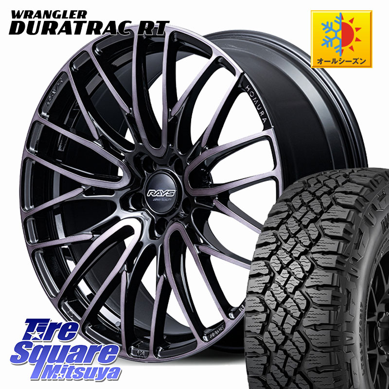 グッドイヤー WRANGLER DURATRAC RT サマータイヤ 265/50R20RAYS 【欠品次回10~11月】 HOMURA 2x10BD BLACK CLEAR EDITION ホイール 20インチ 20X8.5J 45 5穴 114.3 FX45 FX35|タイヤスクエアミツヤ