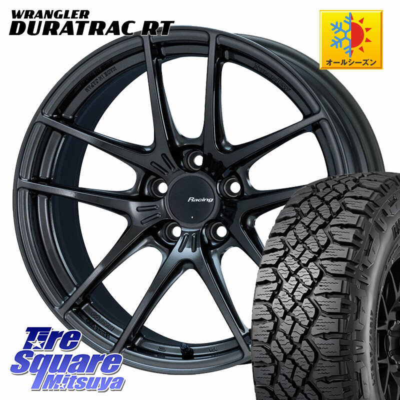 グッドイヤー WRANGLER DURATRAC RT サマータイヤ 245/65R17KYOHO ENKEI Racing NVR5 ホイール 17インチ 17X8.0J 40 5穴 114.3 RAV4 50系 カスタム|タイヤスクエアミツヤ